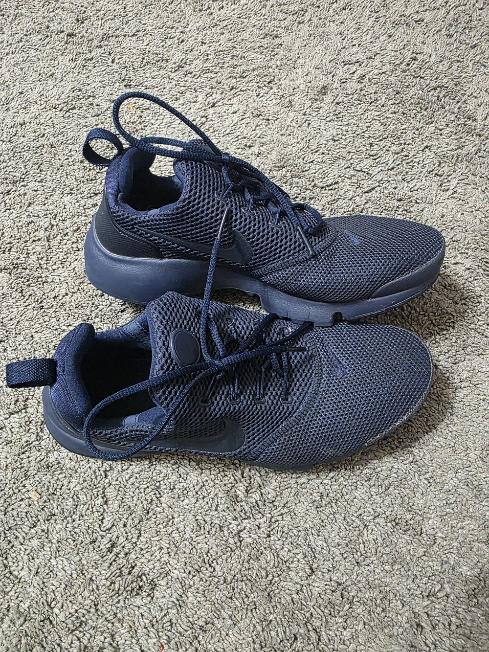 Nike Kids Navy Mesh Sneakers